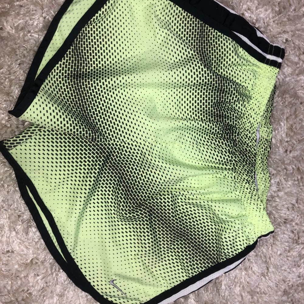 Neon green Nike shorts